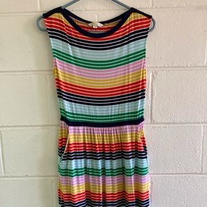 Boden Multi-striped dress